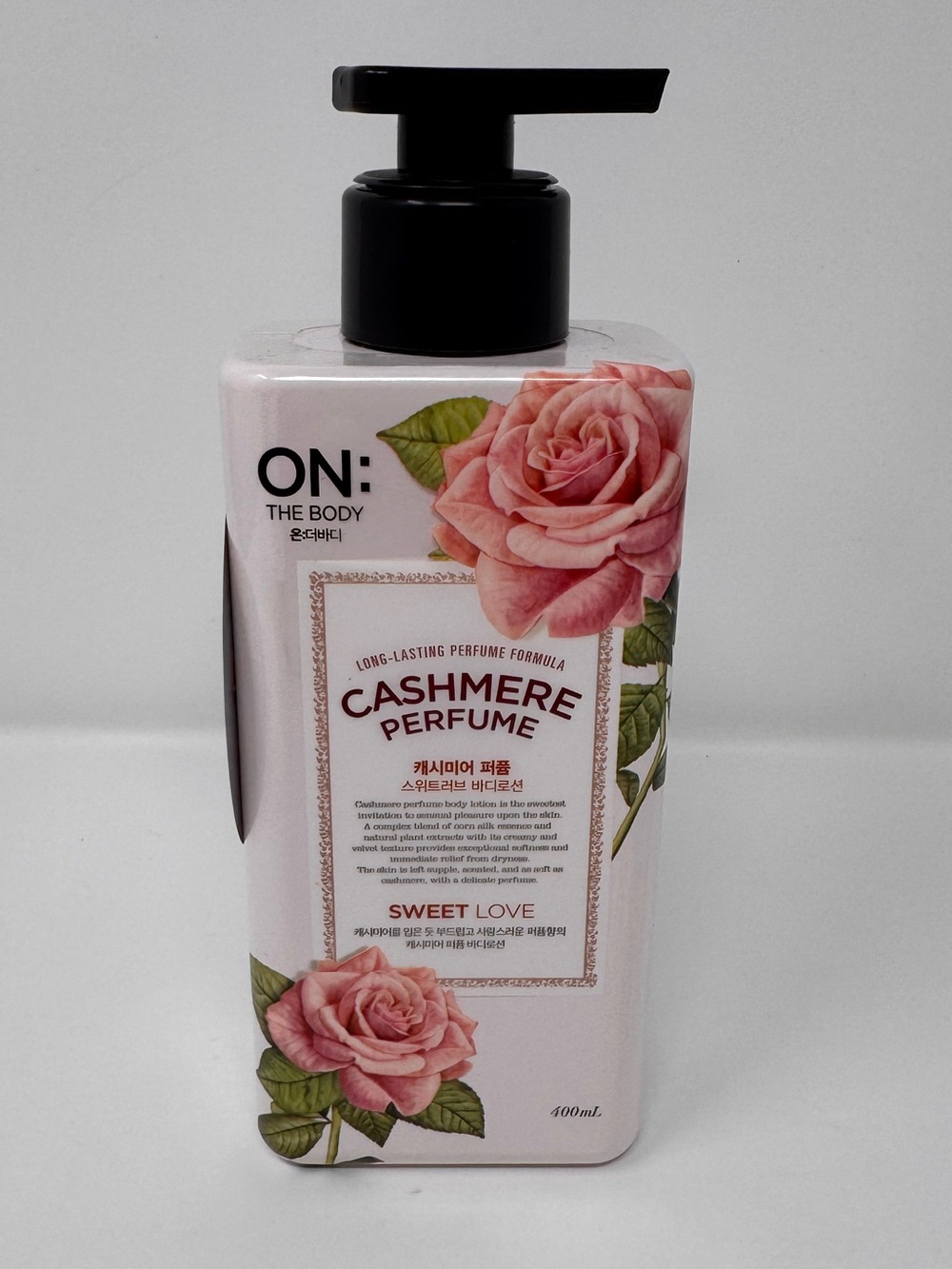 On The Body Cashmere Perfume Sweet Love Body Lotion, Korean Skin Care Moisturize